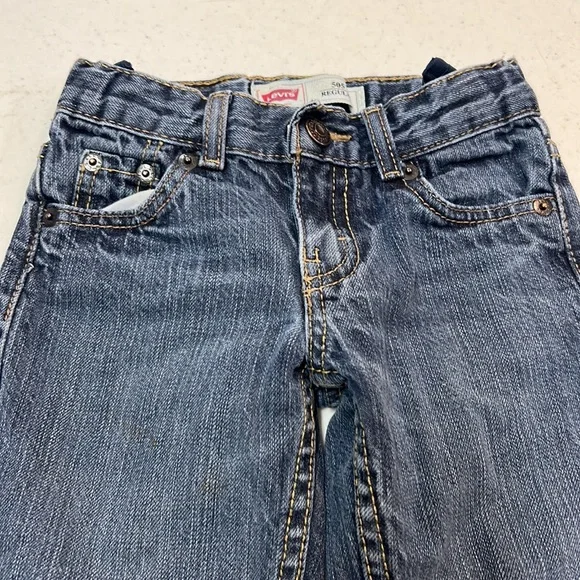 Levi’s 505 Regular fit Boys Adjustable Waist Jeans - Picture 4 of 5